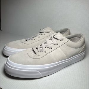 Converse Low Top Sneakers in Light Beige Suede with White Sole